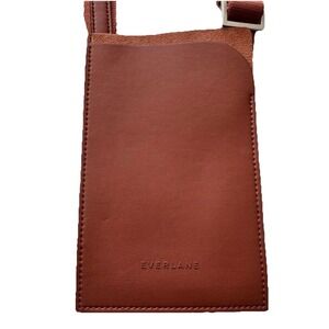 Everlane The Cactus Leather Sling Bag Brown Tan Silver Hardware Crossbody